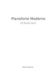 Pianoforte Moderno, 10 Studi Facili