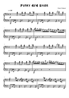 Funky 4/4 Piano Etude